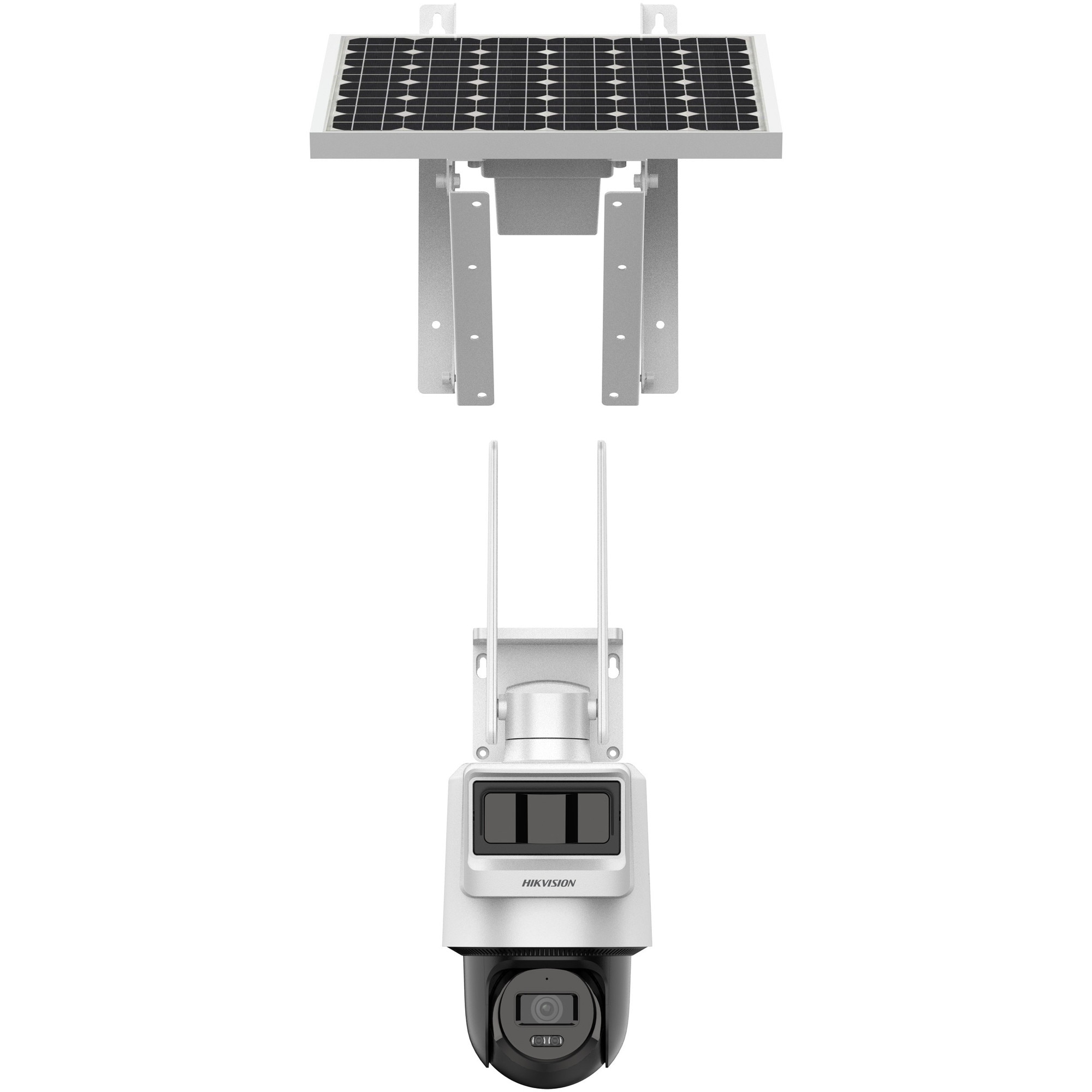 Fotografie Camera IP 4G LTE Hikvision DS-2DE2C200IWG-K-4G-C05S10, 2MP, lentila 2.8mm, IR 30m, PIR, Radar, panou solar + acumulator, microfon, difuzor