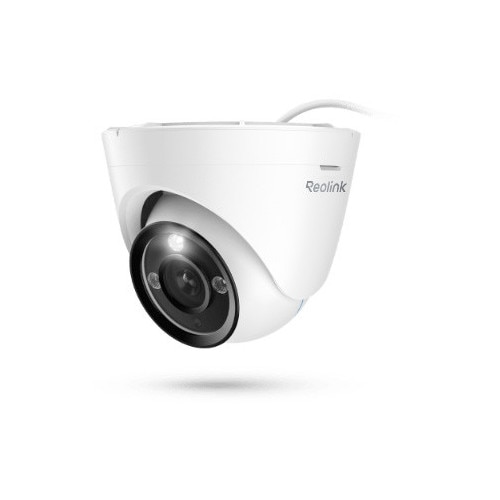 Fotografie Camera supraveghere IP PoE, Reolink P434, 4K Ultra HD 8 MP, zoom optic 3x, detectie persoane, vehicule si animale, vedere nocturna, proiector LED, audio bidirectional, slot microSD pana la 256 GB, alimentare PoE IEEE 802.3af, IP67, 117.4x103.8 mm, alb