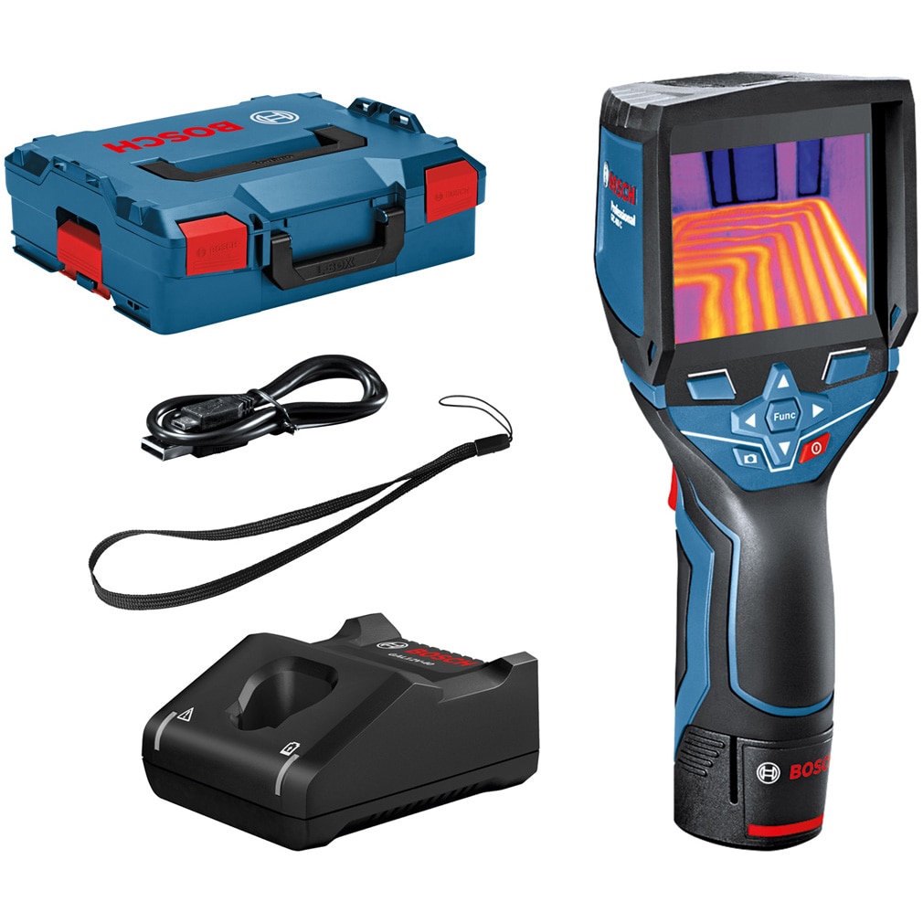 Fotografie Camera termica digitala GTC 400 C Bosch Professional, acumulator Li-Ion, 1.5Ah + valiza