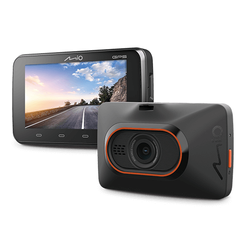 Fotografie Camera video auto Mio MiVue C450, Full HD 1080p, GPS, Avertizari de radar fix GPS, Senzor G, Negru