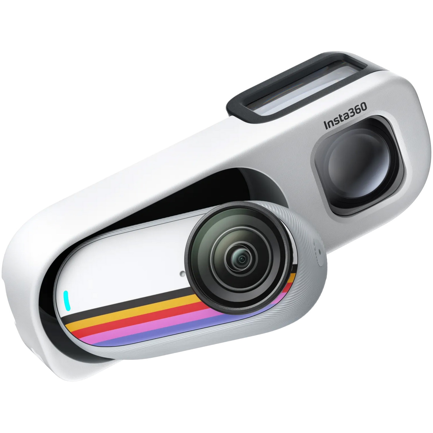 Fotografie Camera Video Sport Insta360 GO3S, 4K, 128GB, Retro Bundle Special Edition, Canvas White