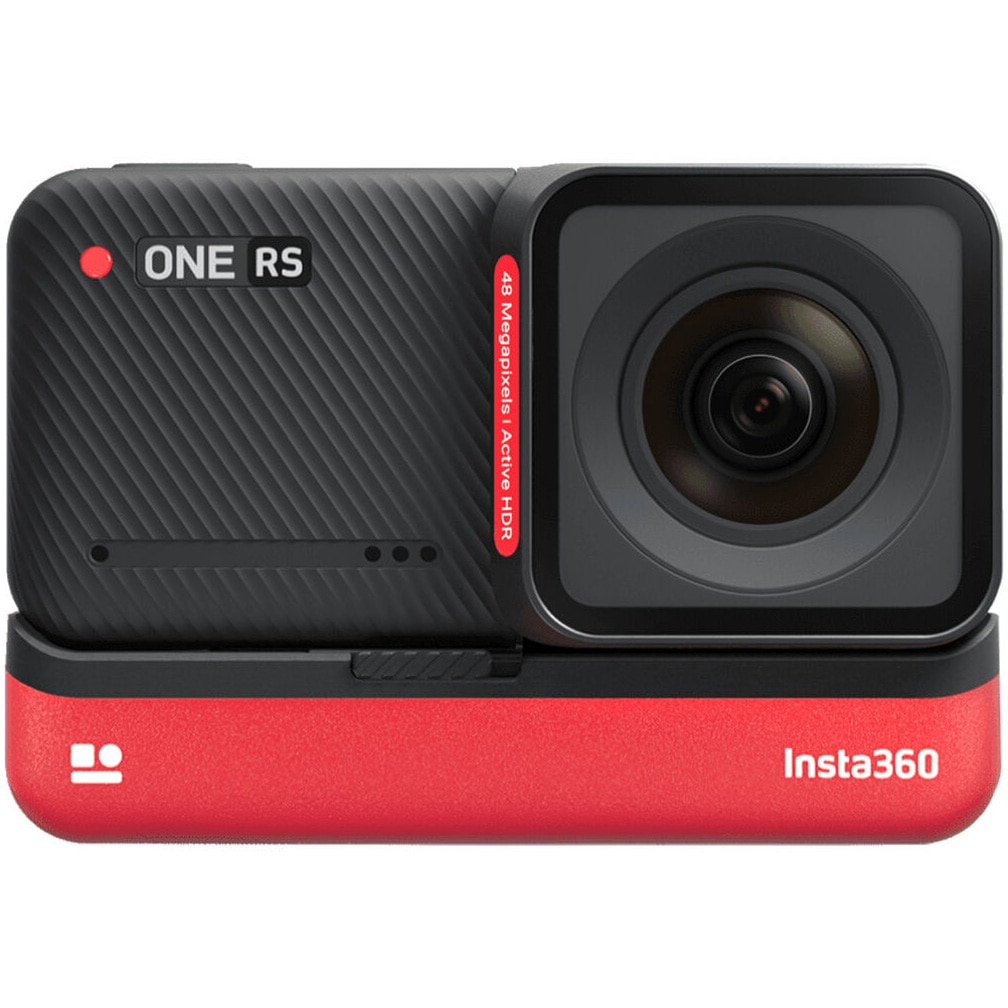 Fotografie Camera video sport Insta360 ONE RS 4K Edition, 4K, Waterproof, HDR, Negru / Rosu