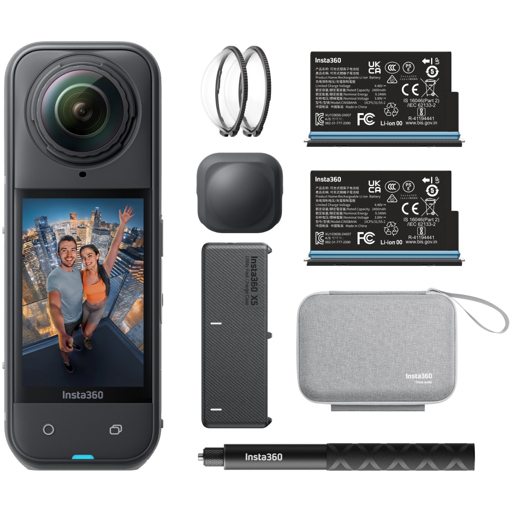 Fotografie Camera Video Sport Insta360 X5, 8K, 360°, Essentials Bundle