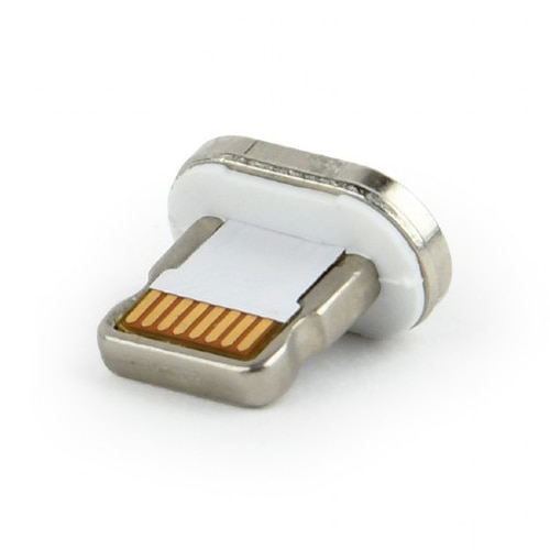 Fotografie Cap magnetic pentru Cablu Gembird, USB 2.0, Lightning (T), Alb, CC-USB2-AMLM-8P