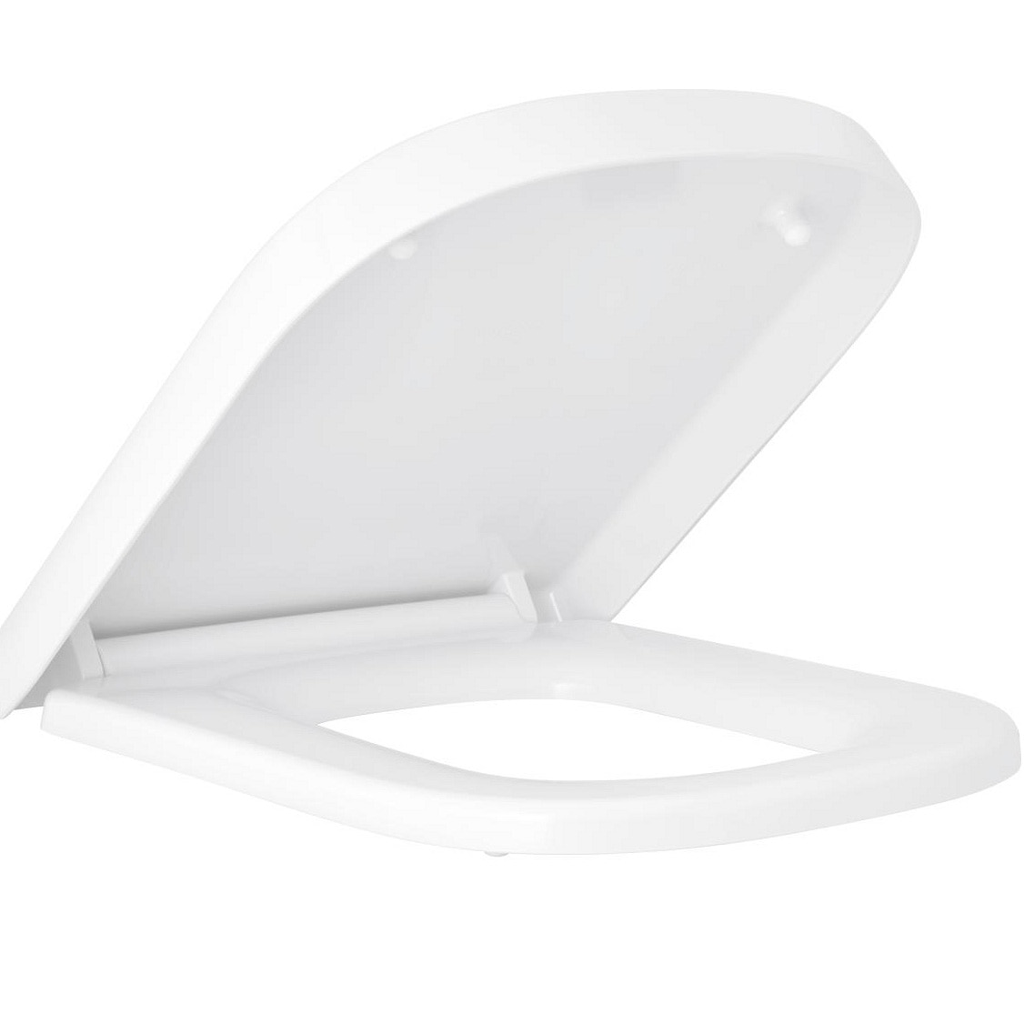 Fotografie Capac WC Grohe Euro Ceramic 39331002, duroplast, alb