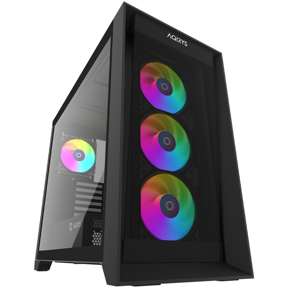 Fotografie Carcasa AQIRYS XO-1 ARGB fara sursa, Negru