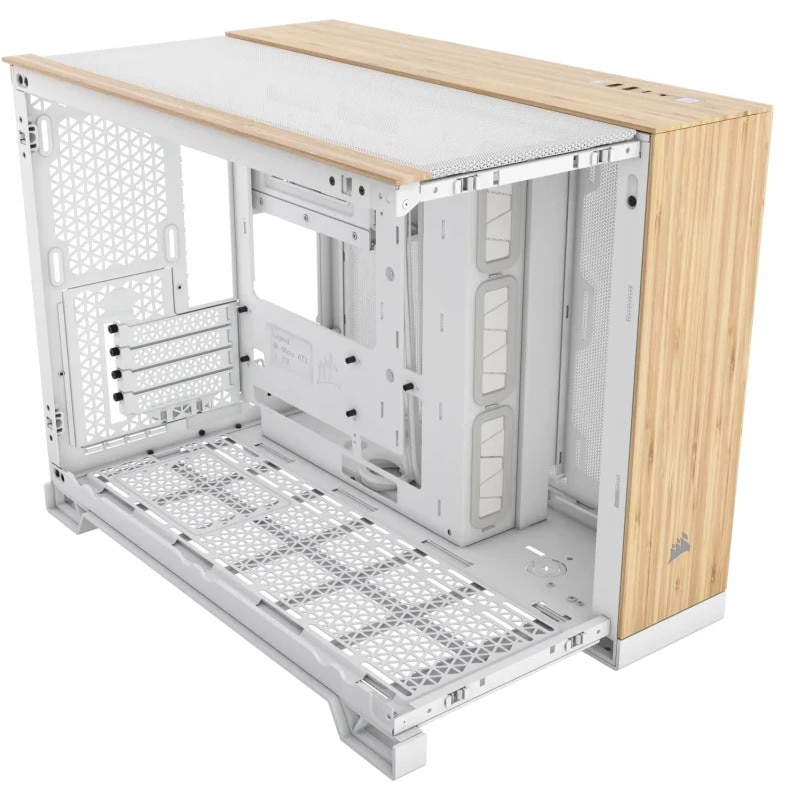 Fotografie Carcasa CORSAIR 2500X Mid-Tower White/Bamboo
