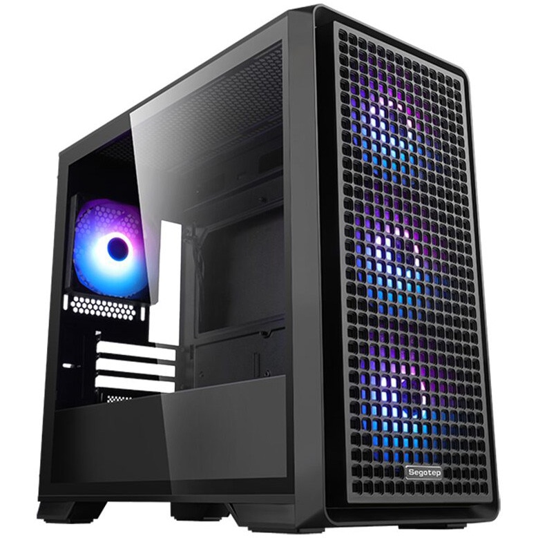 Fotografie Carcasa Segotep Radiant neagra M-ATX Tower