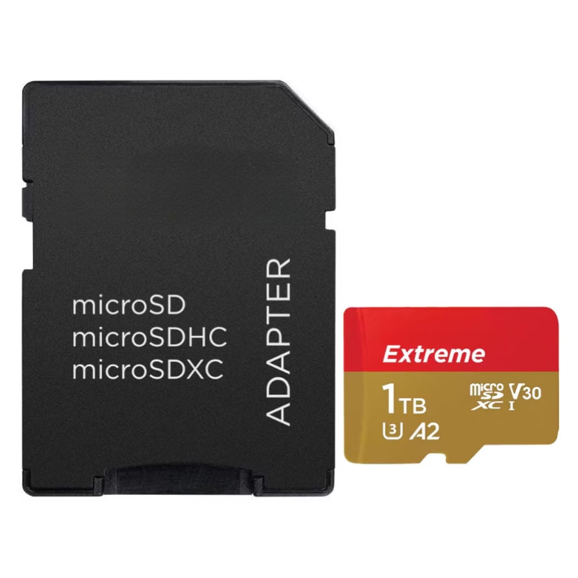 Fotografie Card de memorie Extreme microSDXC 1TB, pana la 190MB/s & 130MB/s Read/Write speeds A2 C10 V30 UHS-I U3 + SD Adapter