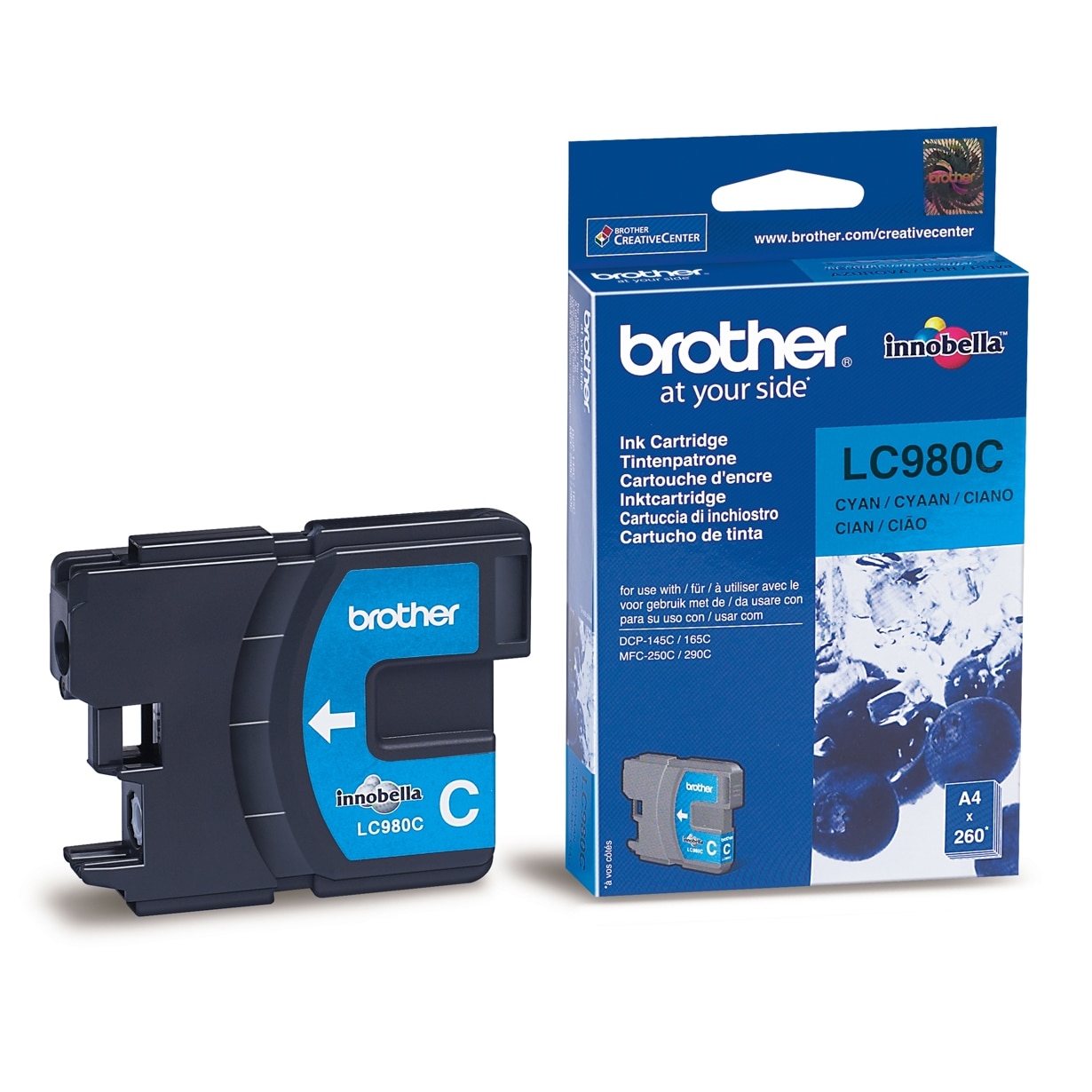 Fotografie Cartus Brother LC980C Cyan