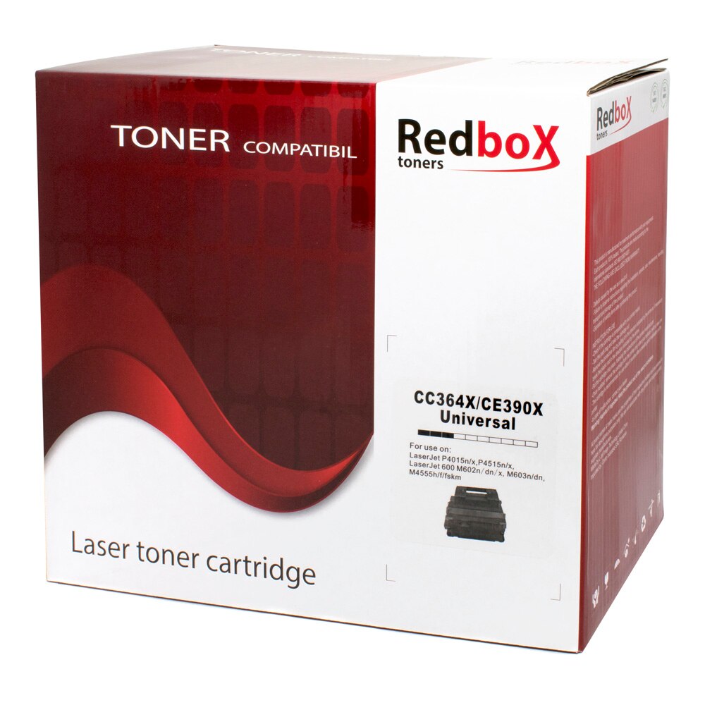 Fotografie Cartus toner Redbox compatibil cu CC364X/CE390X, 20000 pagini, Black