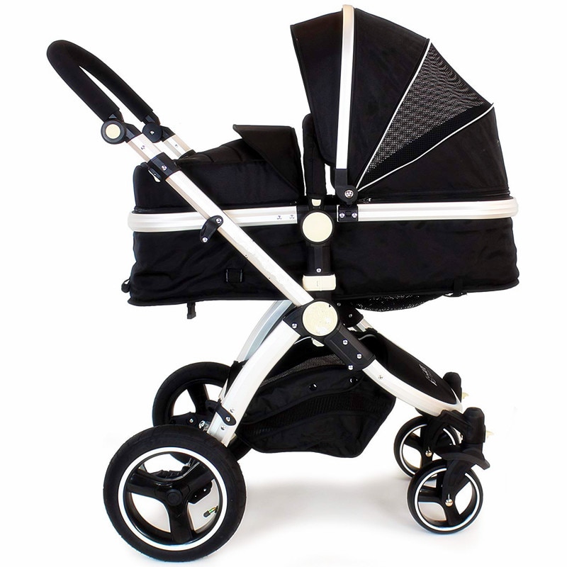 Fotografie Carucior My First Baby 2 in 1, Negru, ST BL 05