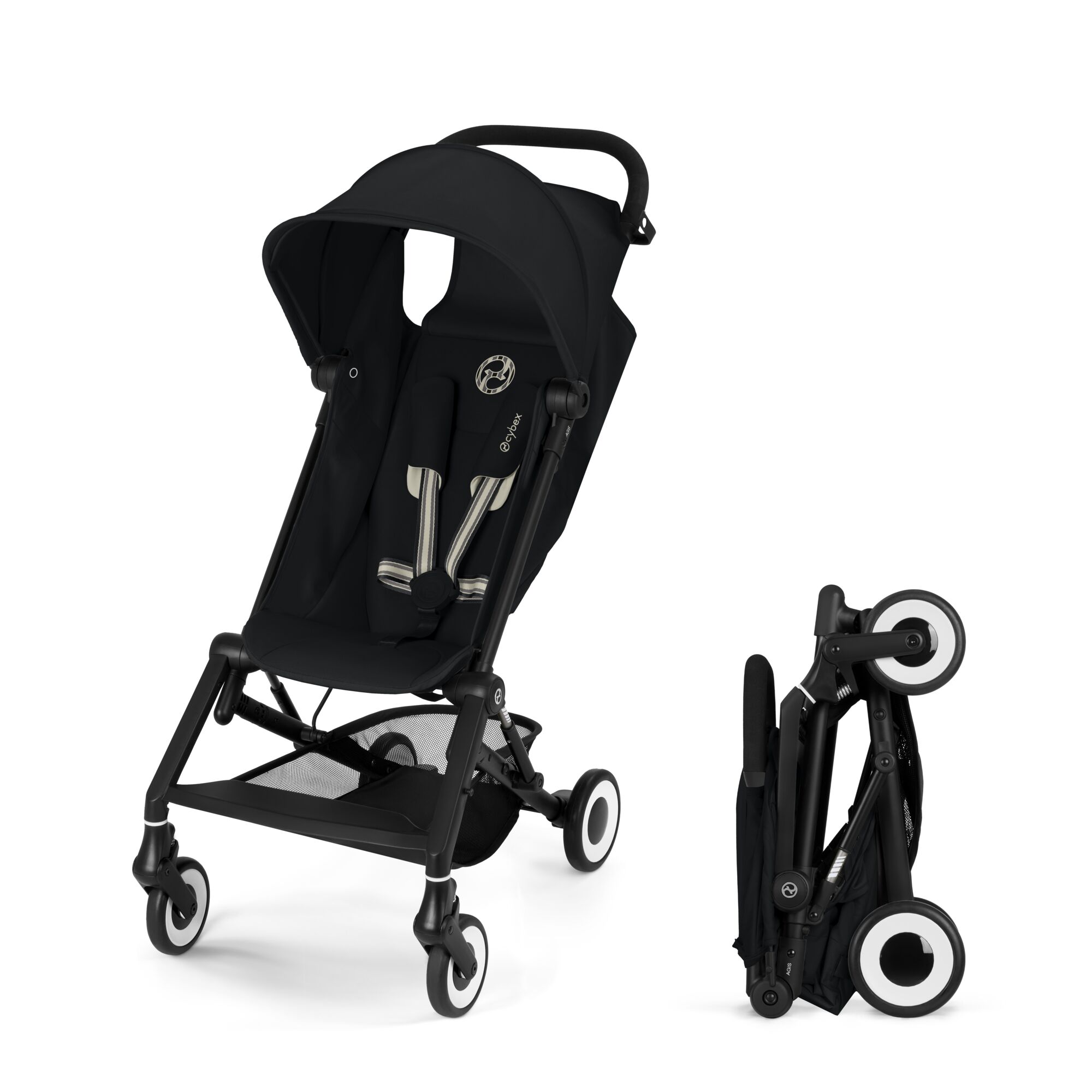 Fotografie Carucior pentru bebelusi Cybex Gold AGIS BLK Magic Black, negru