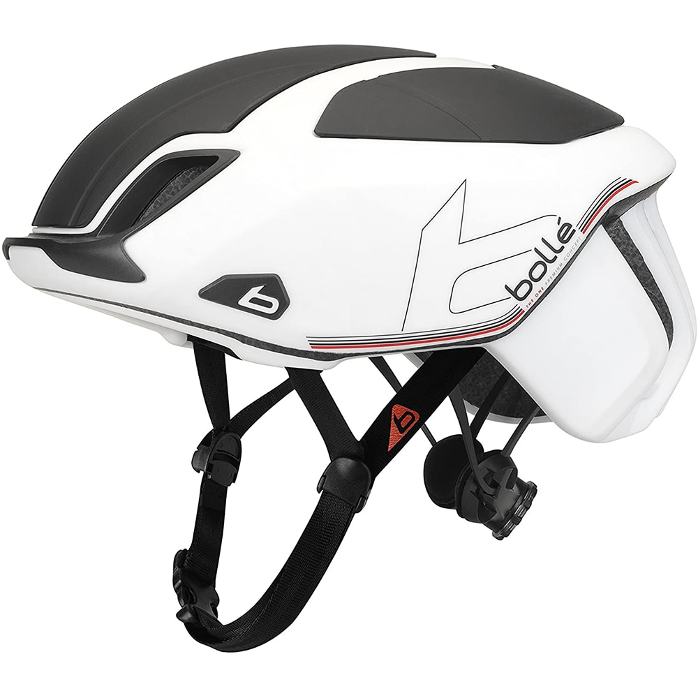 Fotografie Casca de ciclism Bolle The One Road Premium, marime 51-54cm, alb/negru