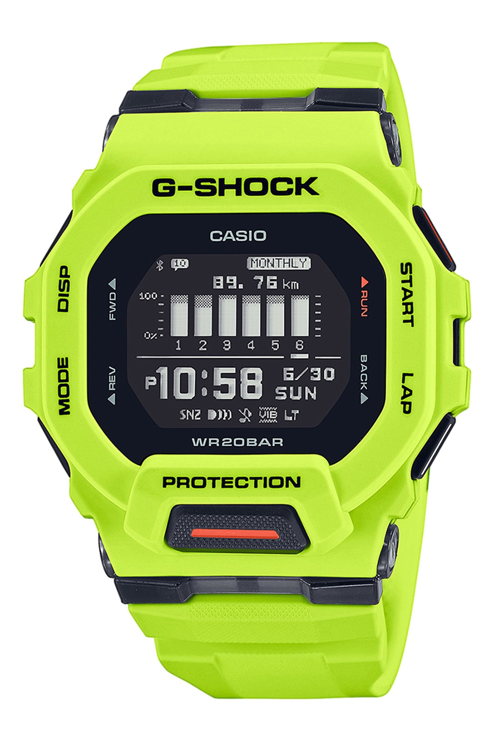 Fotografie Casio, Ceas digital G-Shock, Verde neon