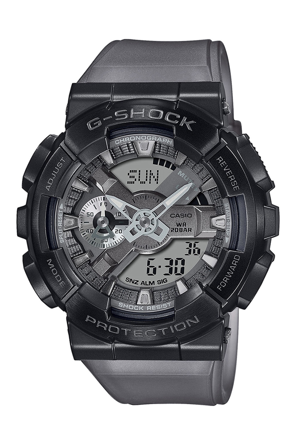 Fotografie Casio, Ceas digital si analog G-Shock, Gri inchis