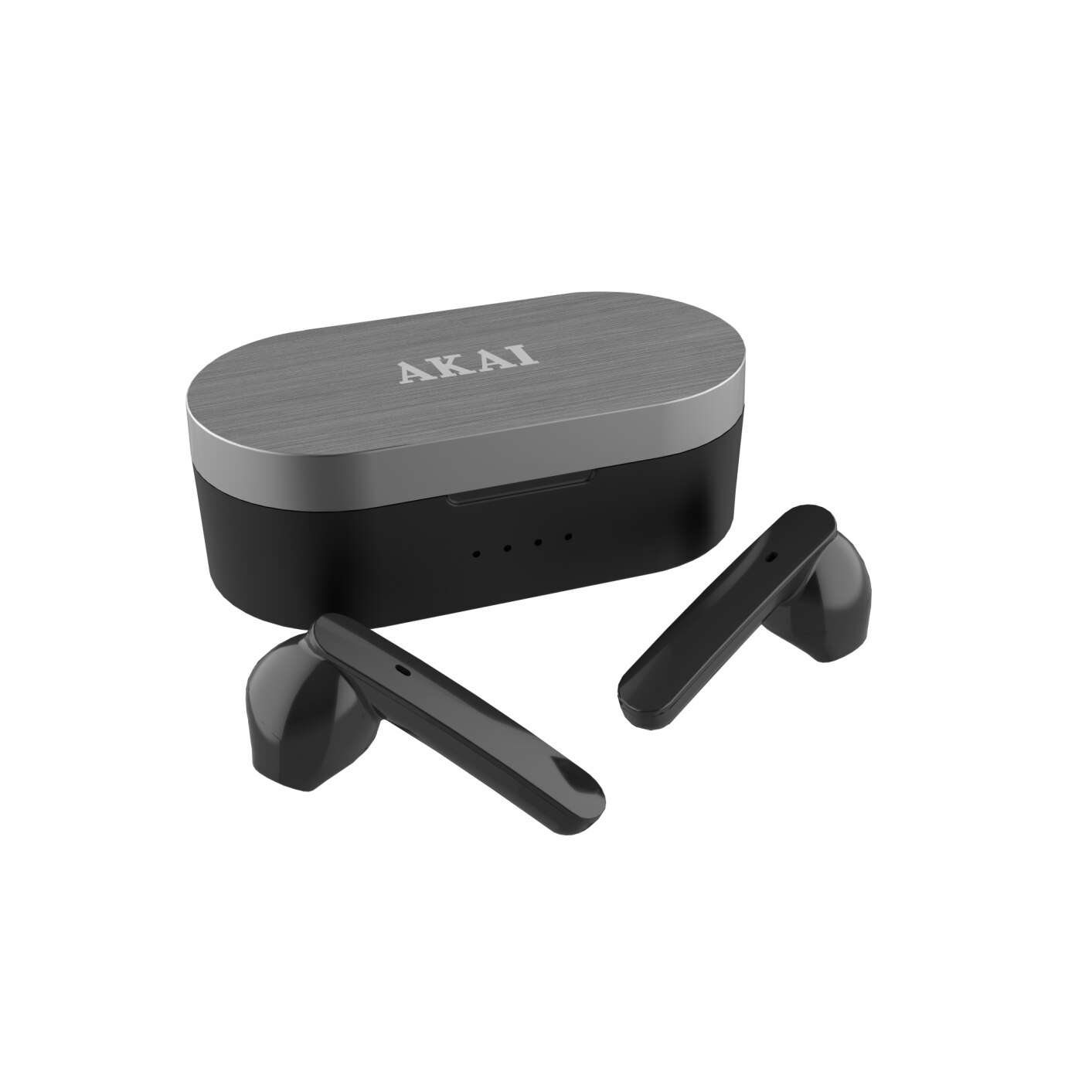 Fotografie Casti audio in ear AKAI BTE-J10B, True Wireless, Bluetooth, Negru