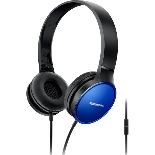 Fotografie Casti Audio On Ear Panasonic RP-HF300ME-A, Cu fir, Microfon, Albastru