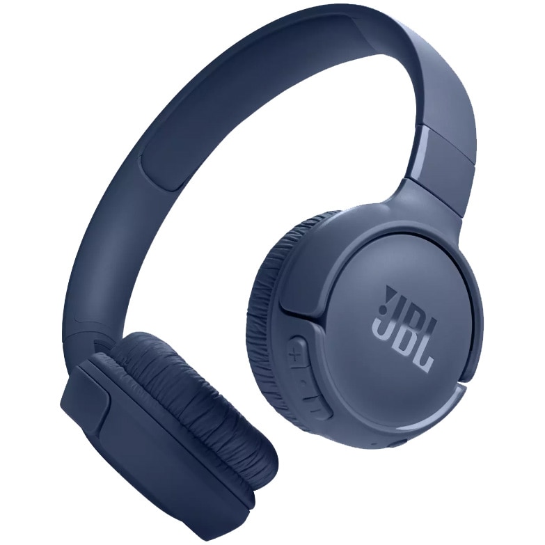 Fotografie Casti audio wireless on-ear JBL Tune 520BT, JBL Pure Bass Sound, Bluetooth 5.3, Conexiune multi-point, Asistent vocal, Albastru