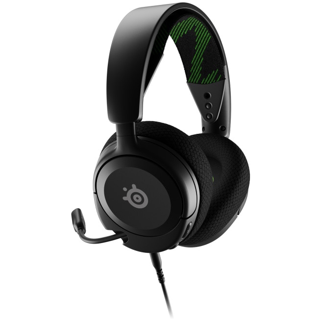 Fotografie Casti gaming cu fir SteelSeries Arctis Nova 1X pentru PC, Xbox, PlayStation, Switch, Mobile, Mac, VR, drivere 40mm, microfon retractabil ClearCast Gen 2, Bidirectional Noise Canceling, negru