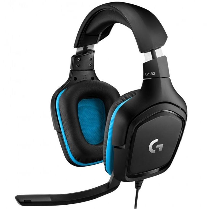 Fotografie Casti gaming Logitech G432, surround 7.1, multiplatforma, Negru