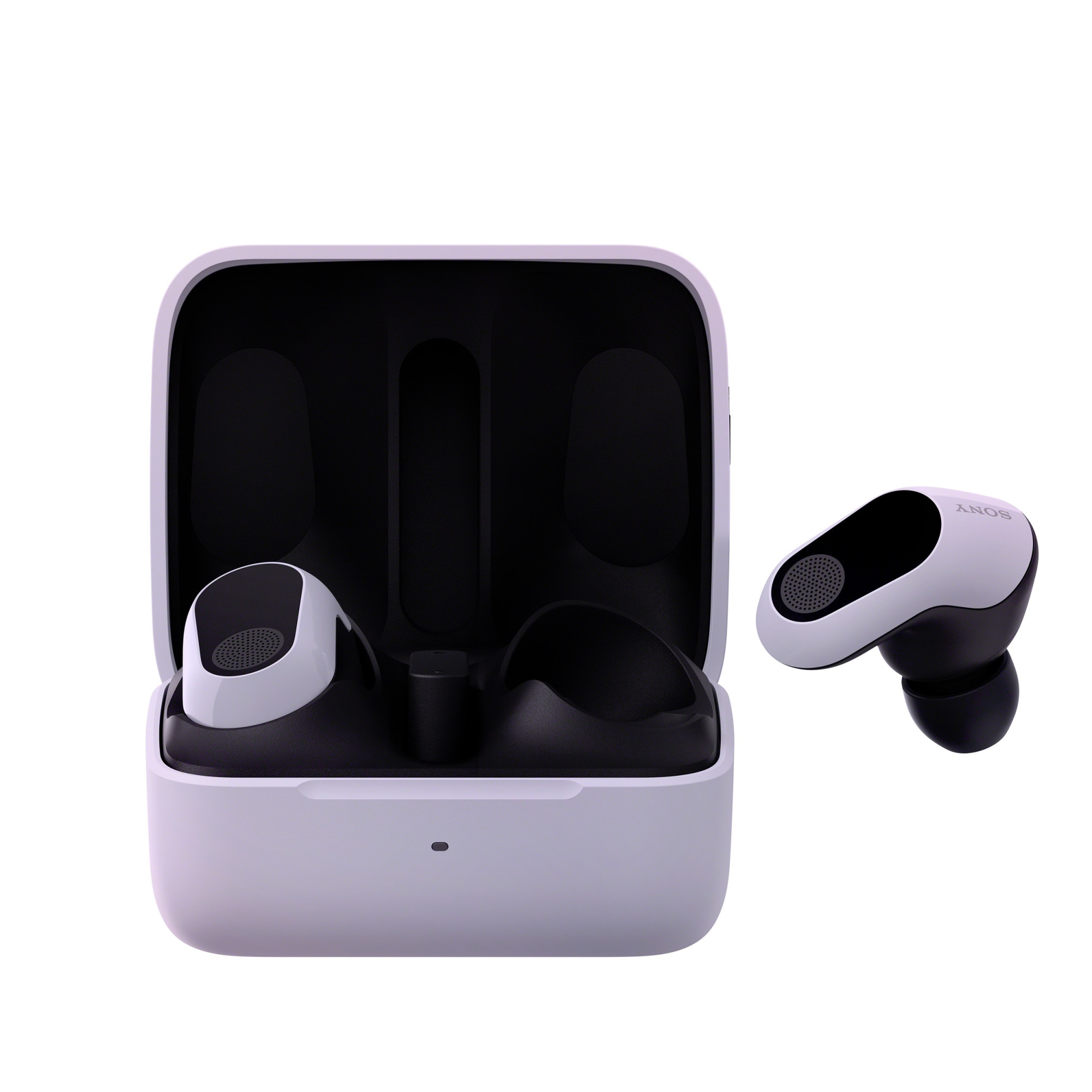 Fotografie Casti Gaming True Wireless SONY INZONE WF-G700NW, Active Noise cancelling, Wireless, LE Audio, 360 Spatial sound, Autonomie baterie 24 ore, Microfon cu AI, pentru PC/PlayStation5, Alb
