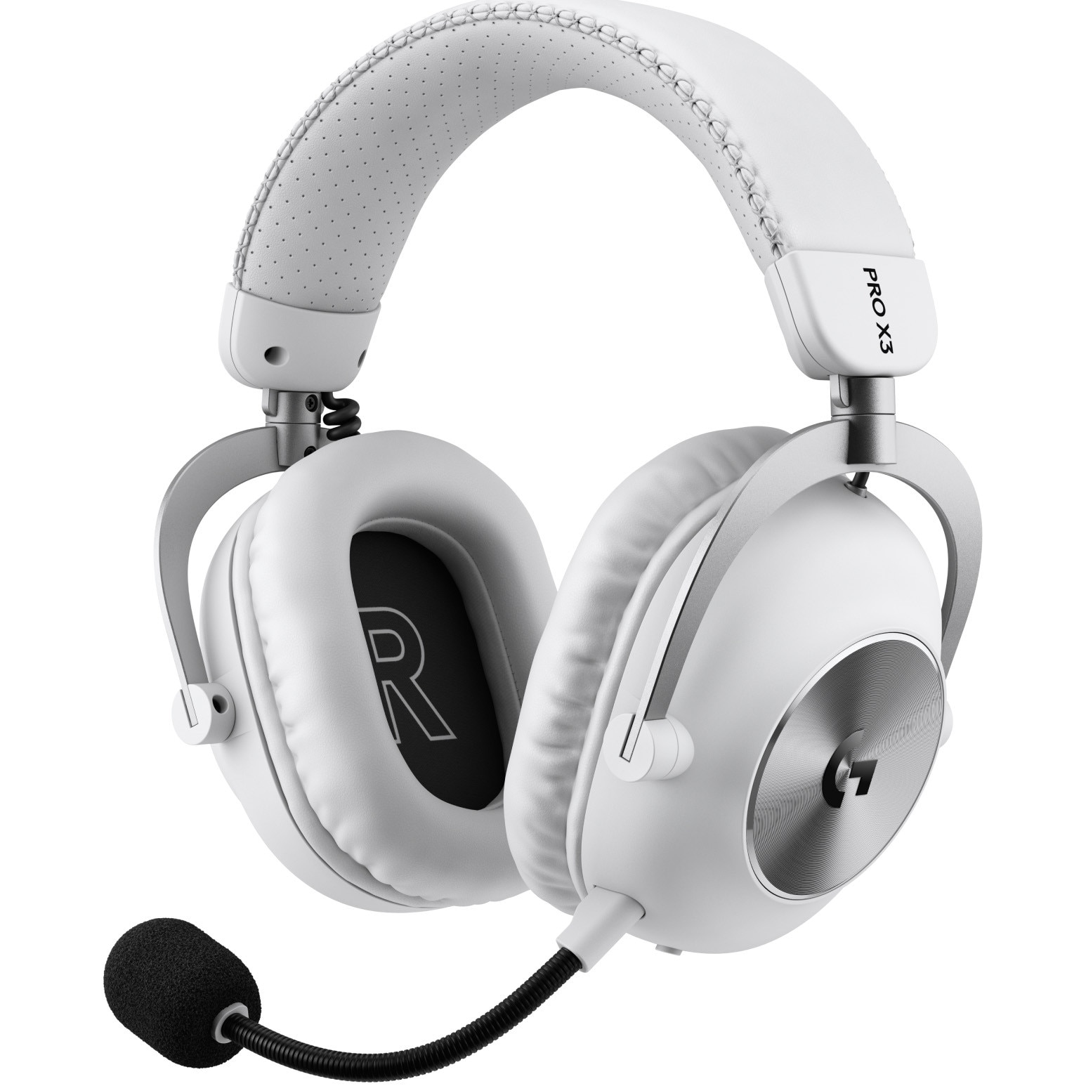 Fotografie Casti gaming wireless Logitech PRO X 3 Lightspeed, Alb
