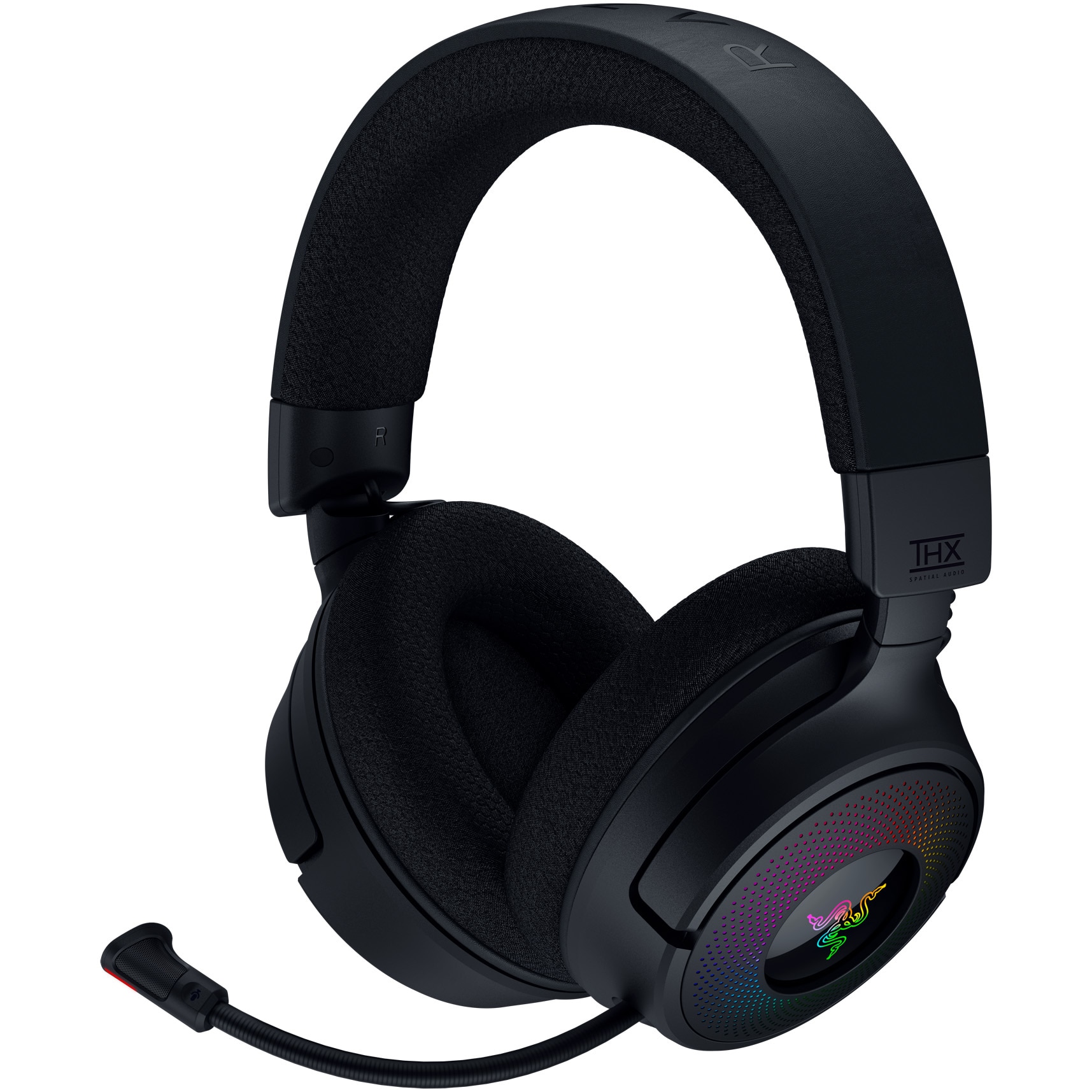 Fotografie Casti gaming wireless Razer Kraken V4 , iluminare Razer Chroma™ RGB, multiplatforma, negru