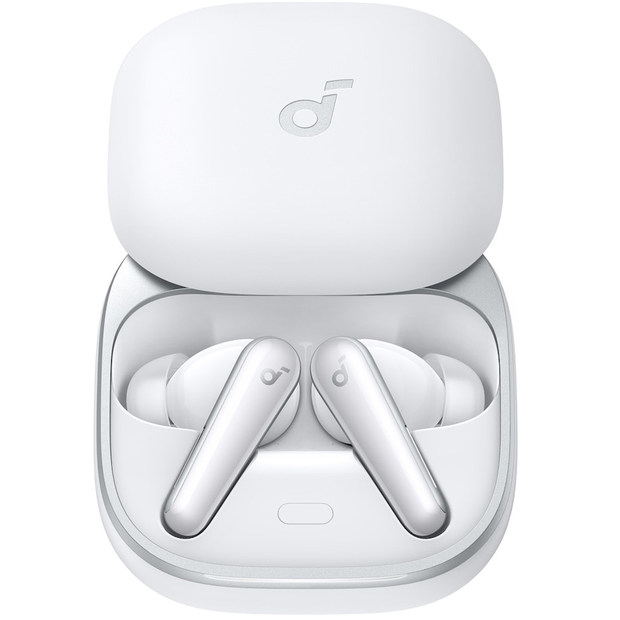 Fotografie Casti In-Ear Anker SoundCore Liberty 5, True Wireless, Bluetooth, ANC, Autonomie 48 ore, IP55, Dolby Audio, Alb