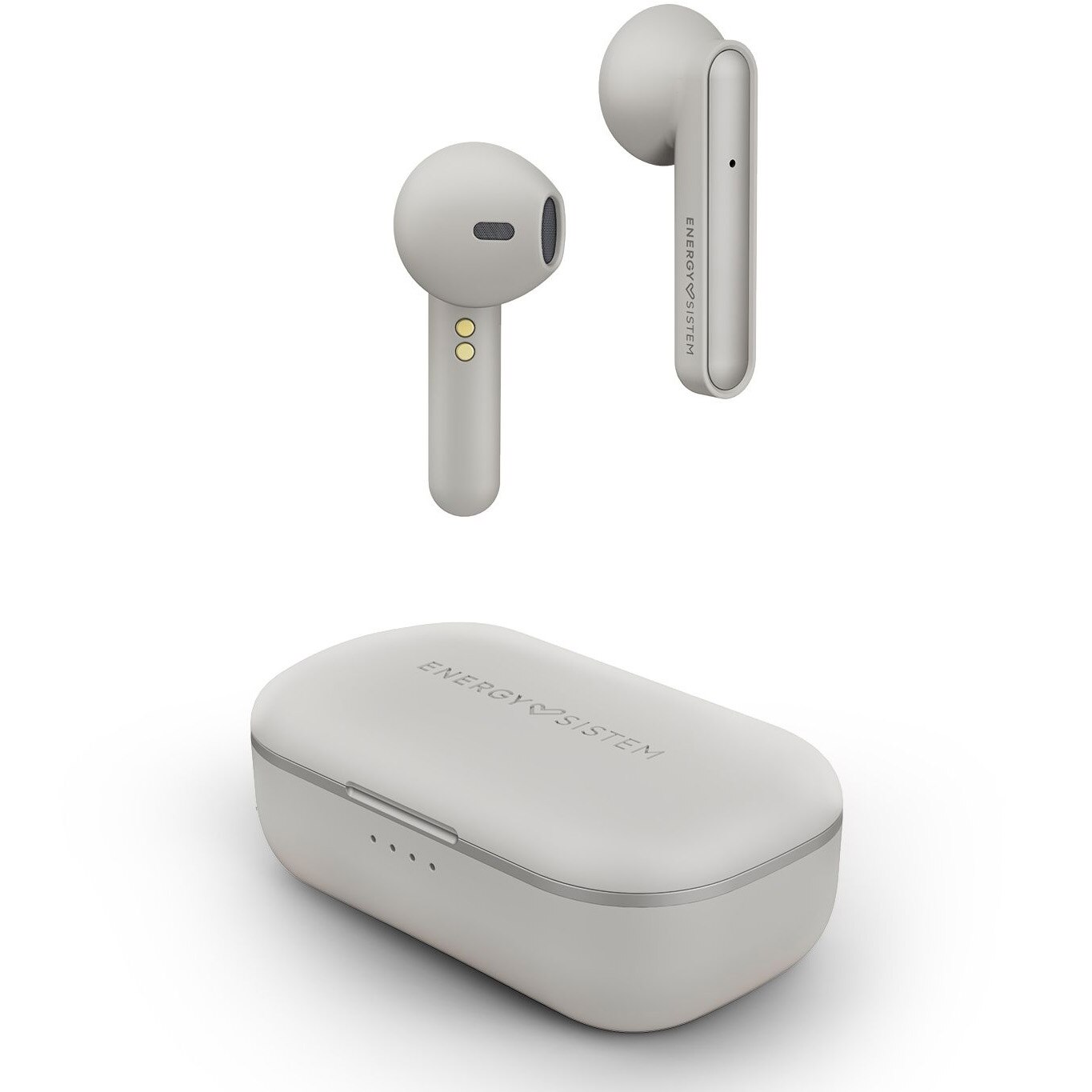 Fotografie Casti In-Ear Bluetooth Energy Sistem Style 3, True Wireless, Cutie de incarcare, Ivory