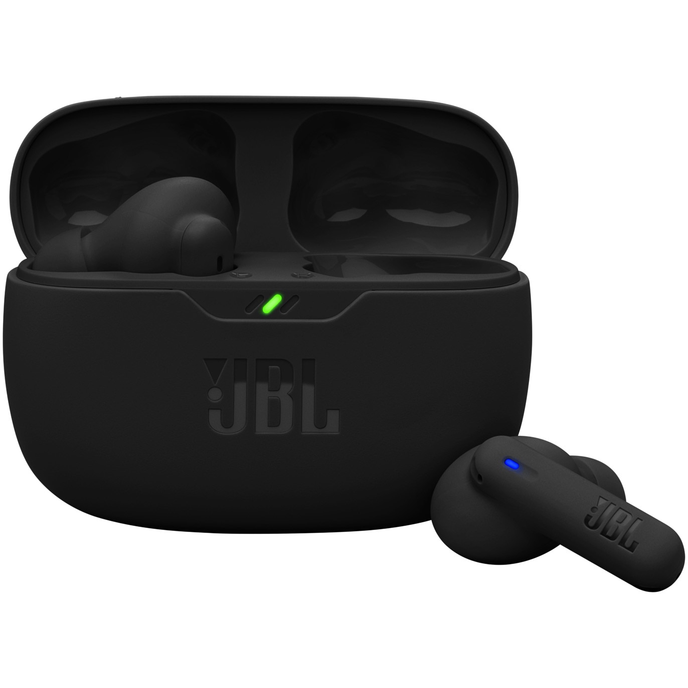 Fotografie Casti In-Ear JBL Wave Beam 2, True Wireless, Bluetooth, ANC, IP54, Autonomie 40 ore, Multi-Point, Negru
