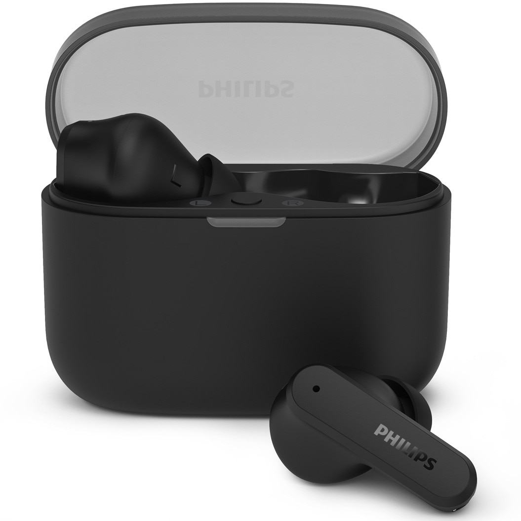 Fotografie Casti In-Ear PHILIPS TAT2000BK/00, True Wireless, Bluetooth, Multipoint, Autonomie 32 ore, IPX4, Negru