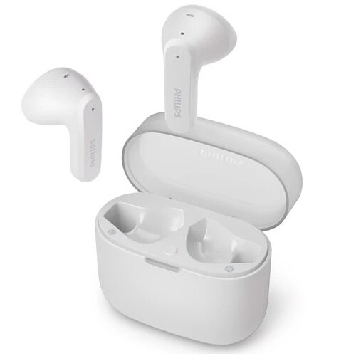 Fotografie Casti In-Ear Philips TAT2139WT/00, True wireless, Bluetooth, Microfon, IPX4, Google Fast Pair, Alb