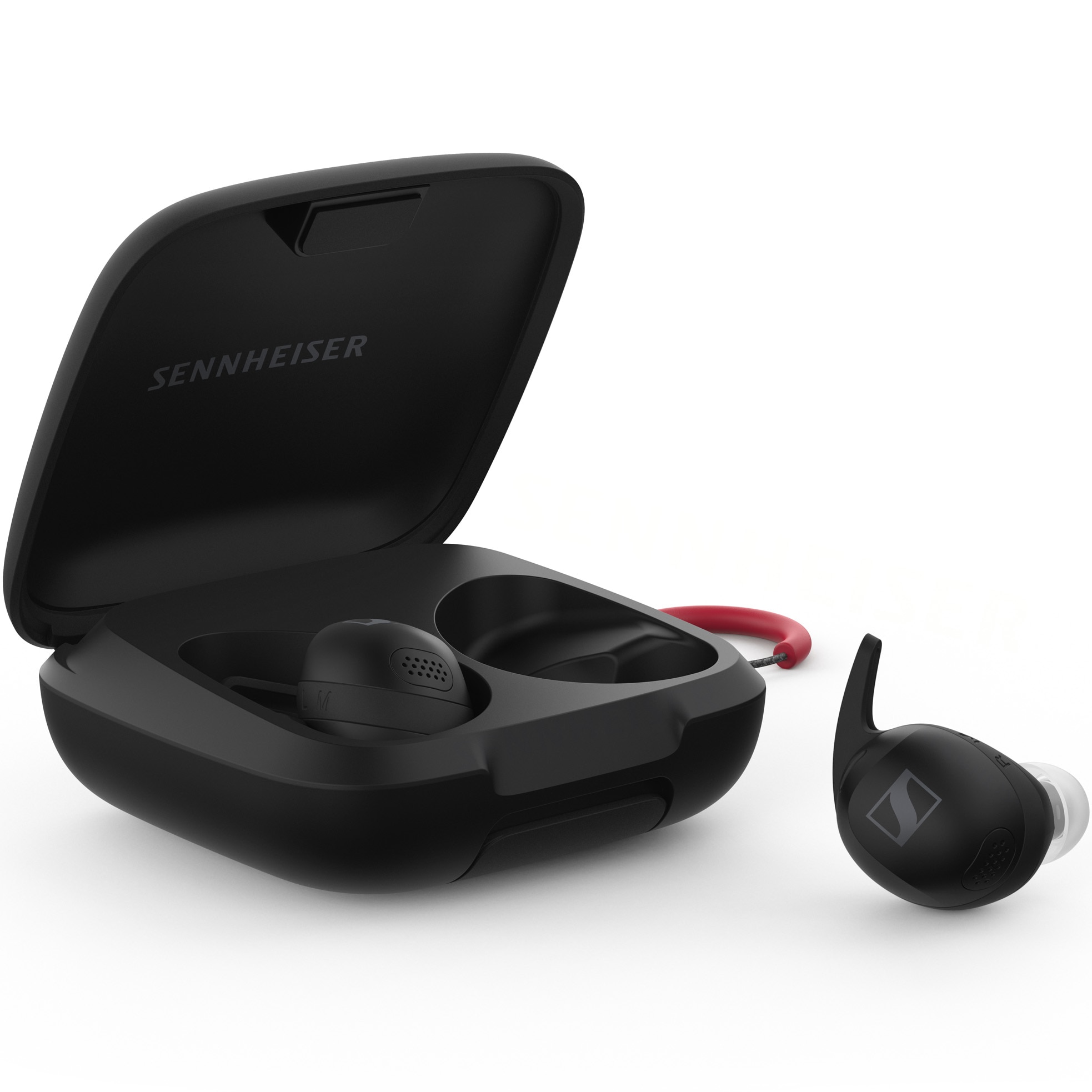 Fotografie Casti In-Ear Sennheiser Momentum Sport, Bluetooth, HR Monitor, Body Temp, Microfon, Black