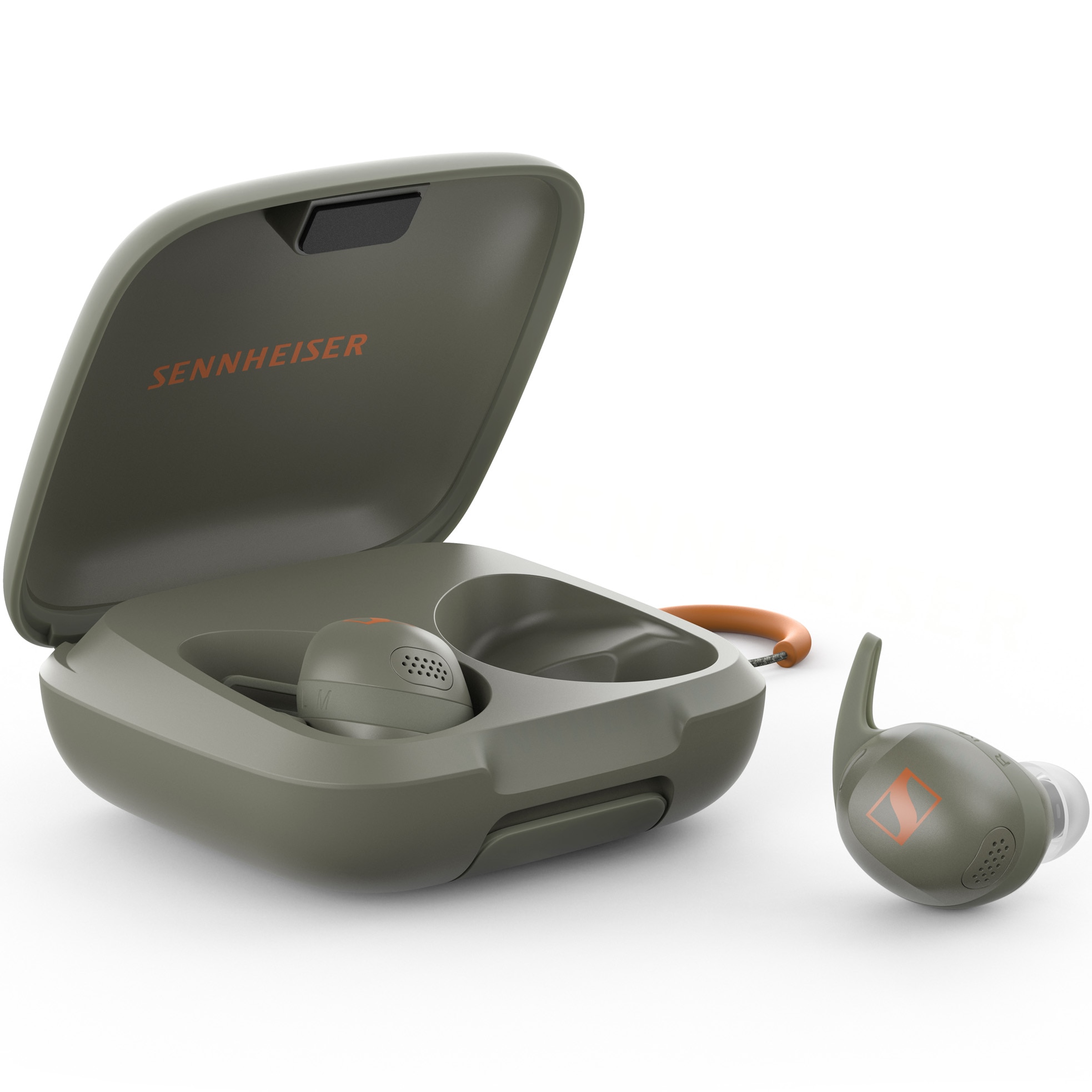 Fotografie Casti In-Ear Sennheiser Momentum Sport, Bluetooth, HR Monitor, Body Temp, Microfon, Olive