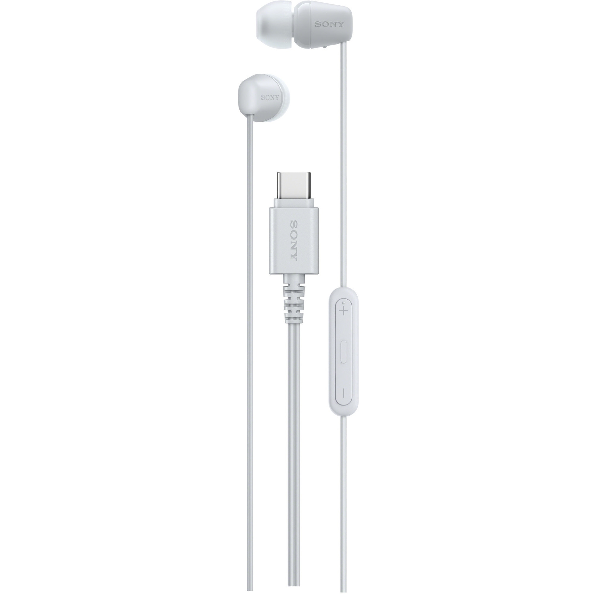 Fotografie Casti In-Ear SONY IER-EX15CW, Cu Fir, Microfon, USB-C, Alb