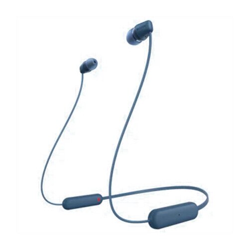 Fotografie Casti In-Ear Sony WI-C100L, Wireless, Bluetooth, IPX4, Microfon, Fast pair, Autonomie 25 ore, Albastru