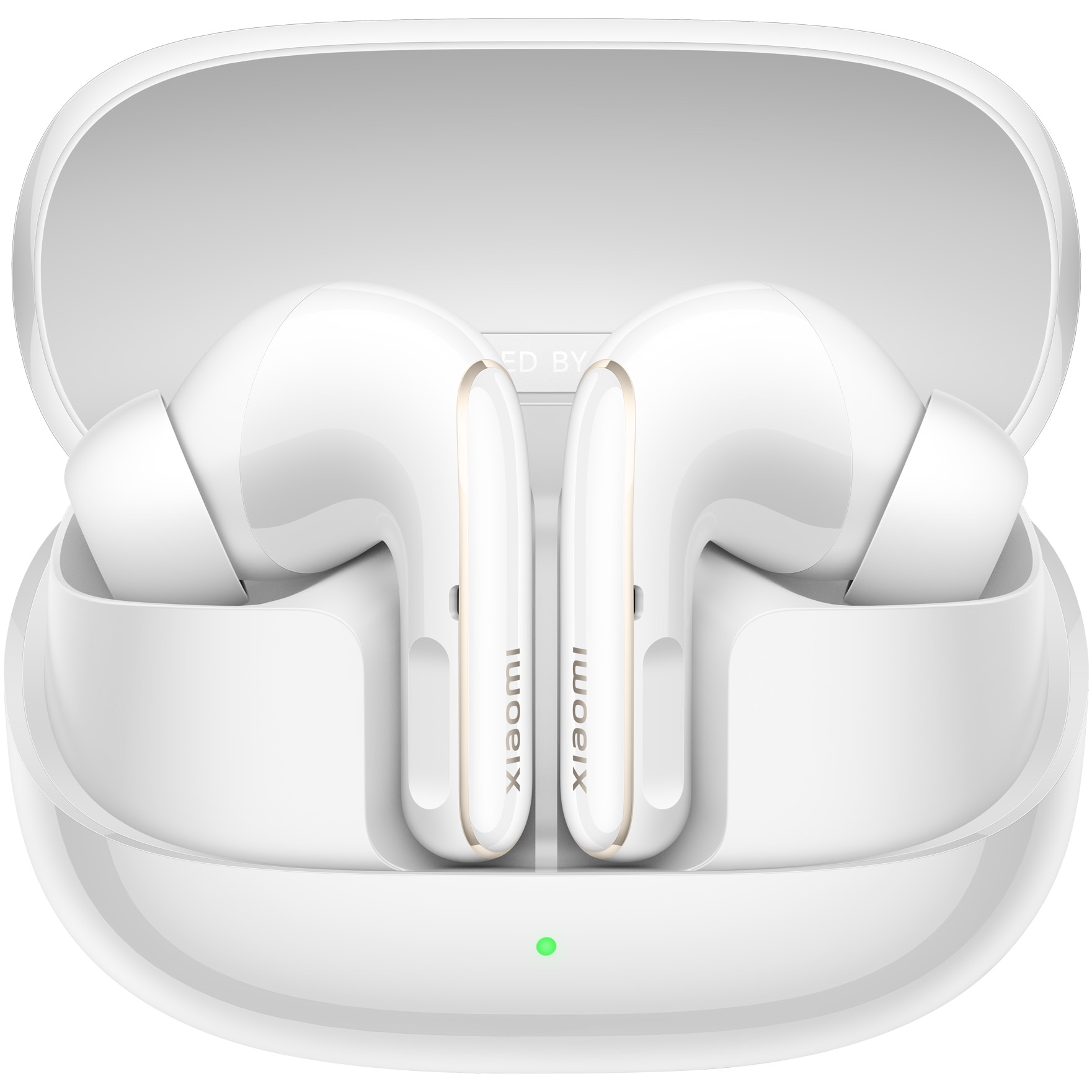 Fotografie Casti In-Ear Xiaomi Buds 5 Pro BT, Wireless, Bluetooth, ANC, ENC, Autonomie 38h, 2.1Mbps HiFi, Harman AudioEFX, White