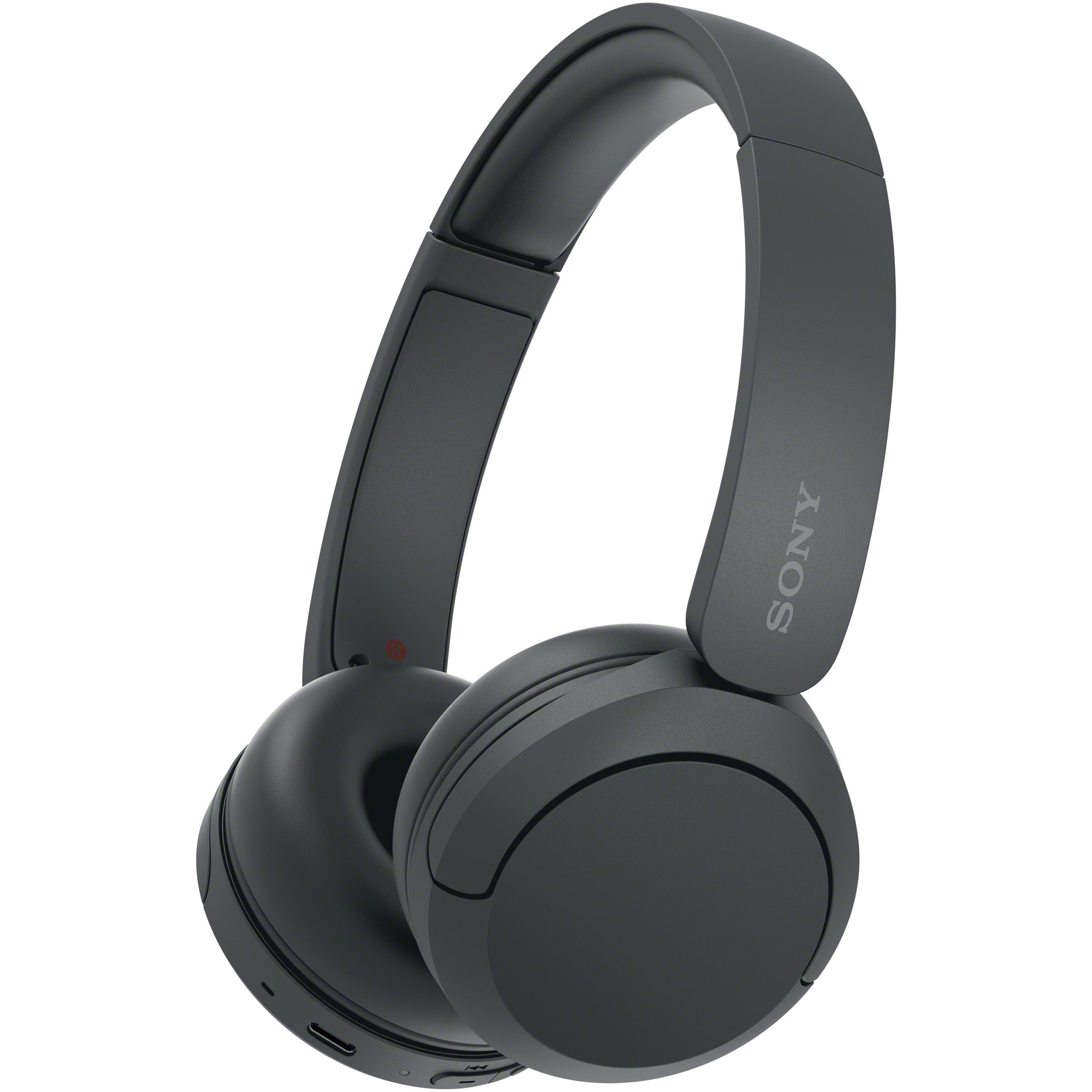 Fotografie Casti On Ear Sony WH-CH520B, Wireless, Bluetooth, Microfon, Multipoint connection, Quick Charge, Autonomie 50 ore, Negru