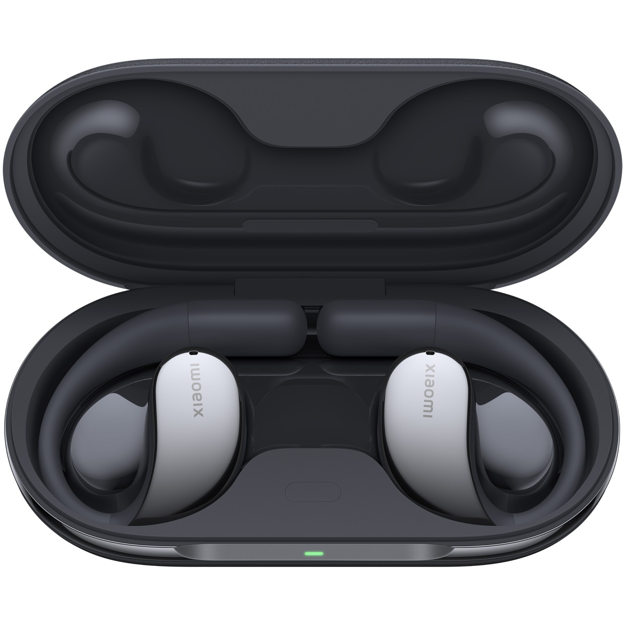 Fotografie Casti Open-Ear Xiaomi OpenWear Stereo, True Wireless, Bluetooth 5.3, Hi-Res Audio, AI Noise Cancellation, Cosmic Grey