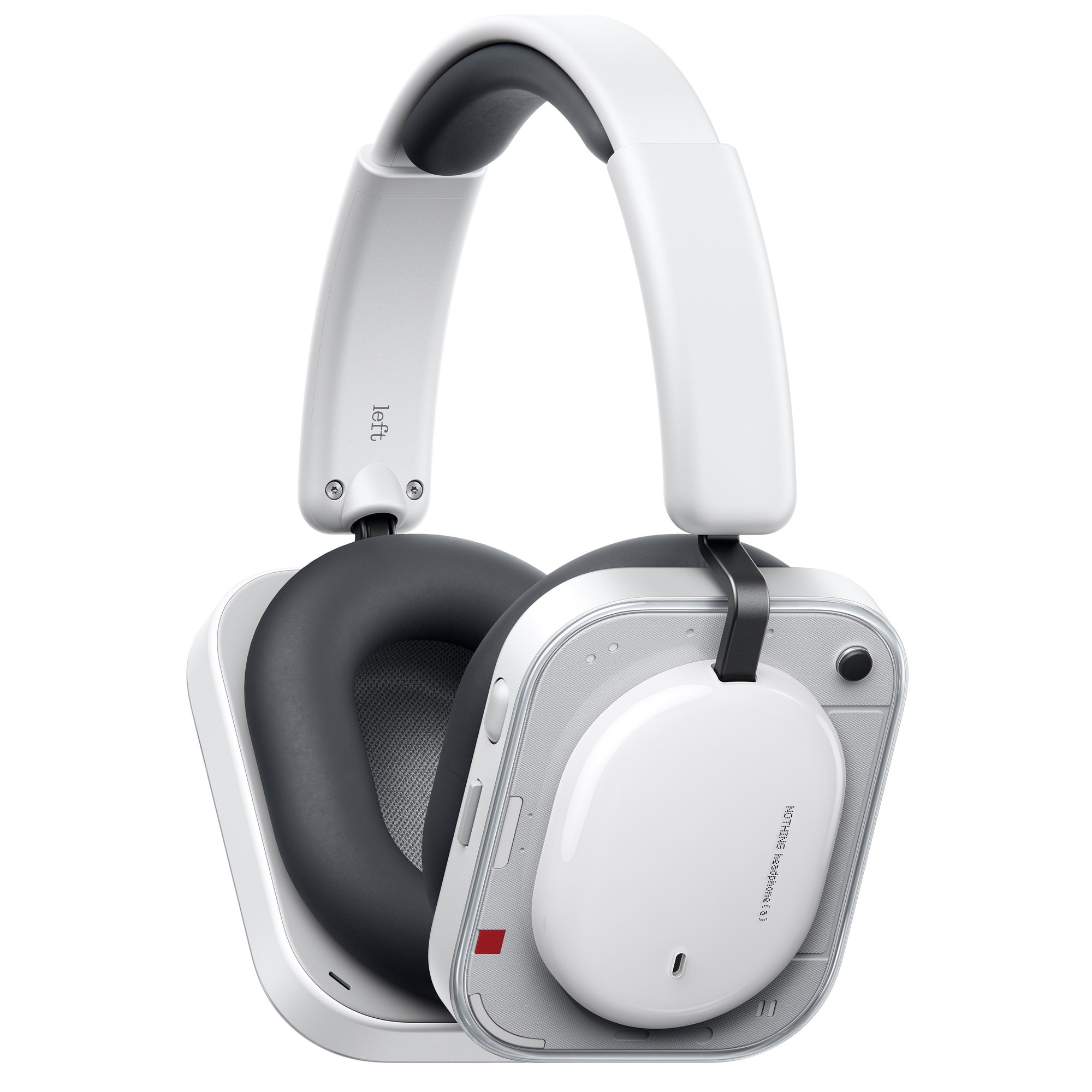 Fotografie Casti Over-Ear Nothing Headphone (a), True Wireless, Bluetooth, Noise Cancelling,, Autonomie 135 ore, Dual Connection, Fast Charging, White