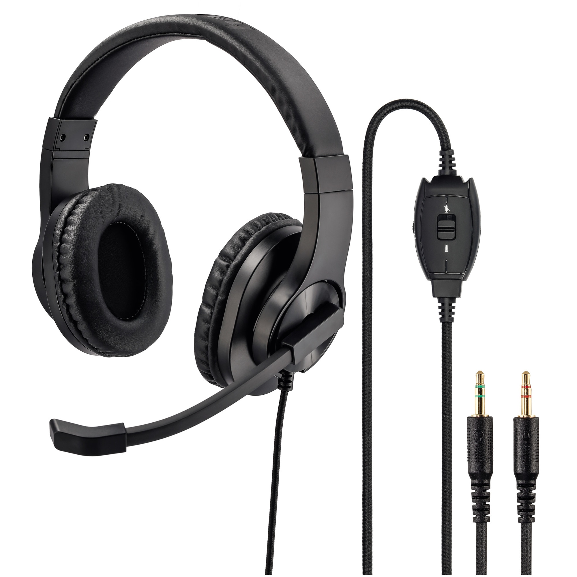 Fotografie Casti PC Hama HS-P300 Office Headset, Stereo, 2x3.5mm jack, Negru