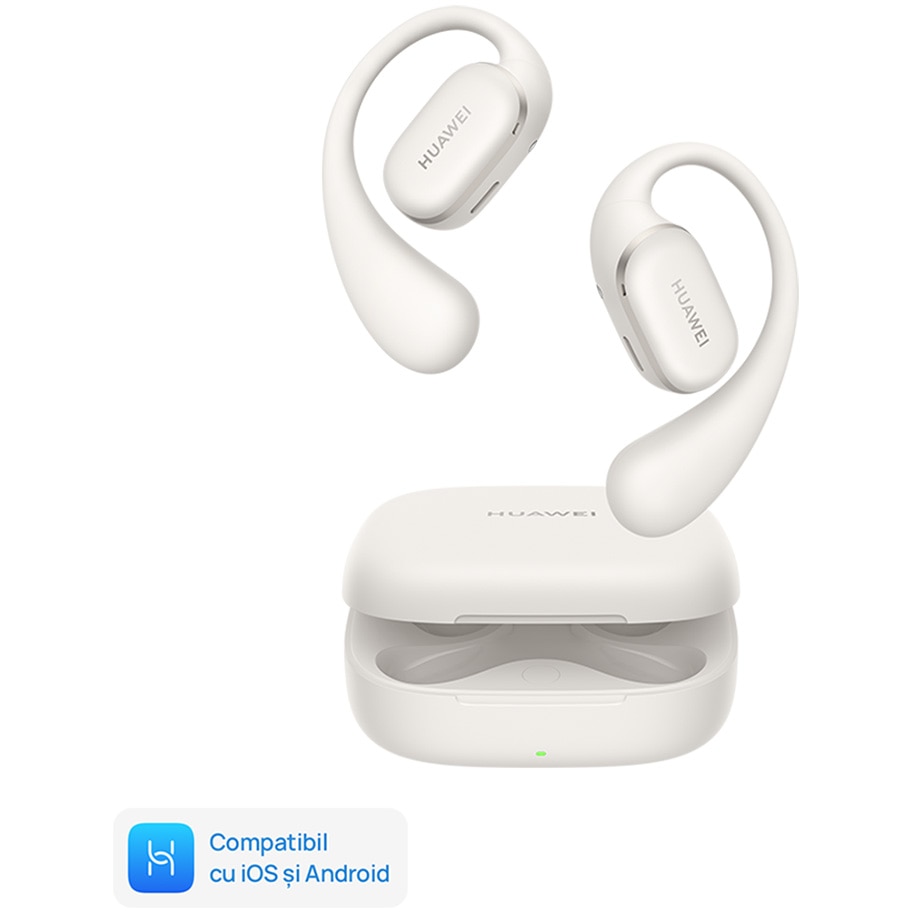 Fotografie Casti Sport Open-Ear Huawei FreeArc, True Wireless, Bluetooth, AI Call Noise Cancellation, IP57, Gri