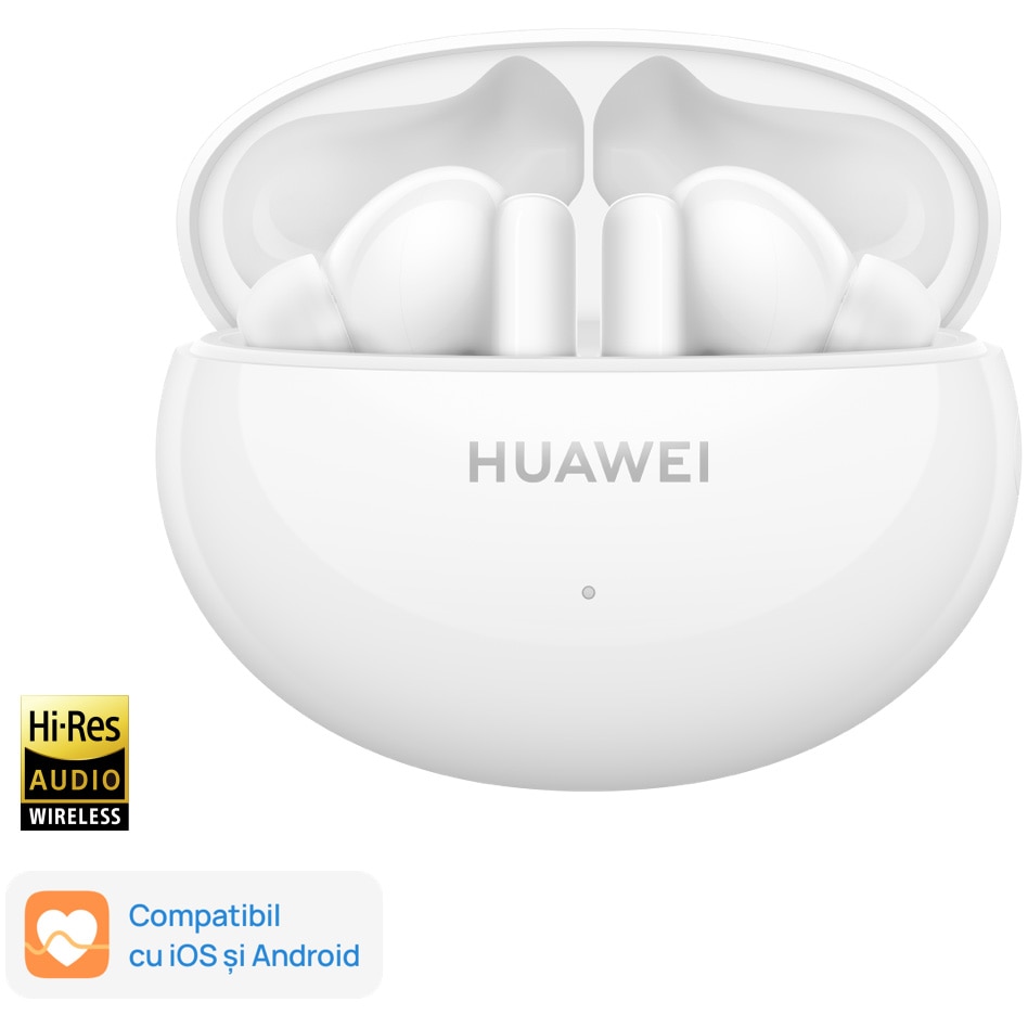 Fotografie Casti wireless Huawei FreeBuds 5i, Ceramic White