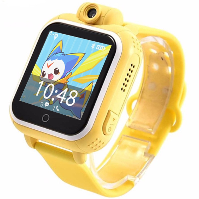 Fotografie Ceas smartwatch copii iUni Kid730, Telefon incorporat, GPS, Wi-Fi, Galben