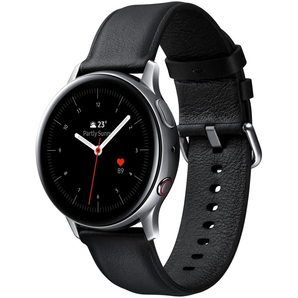 Fotografie Ceas Smartwatch Samsung Galaxy Watch Active 2, 40mm, 4G, Stainless Silver