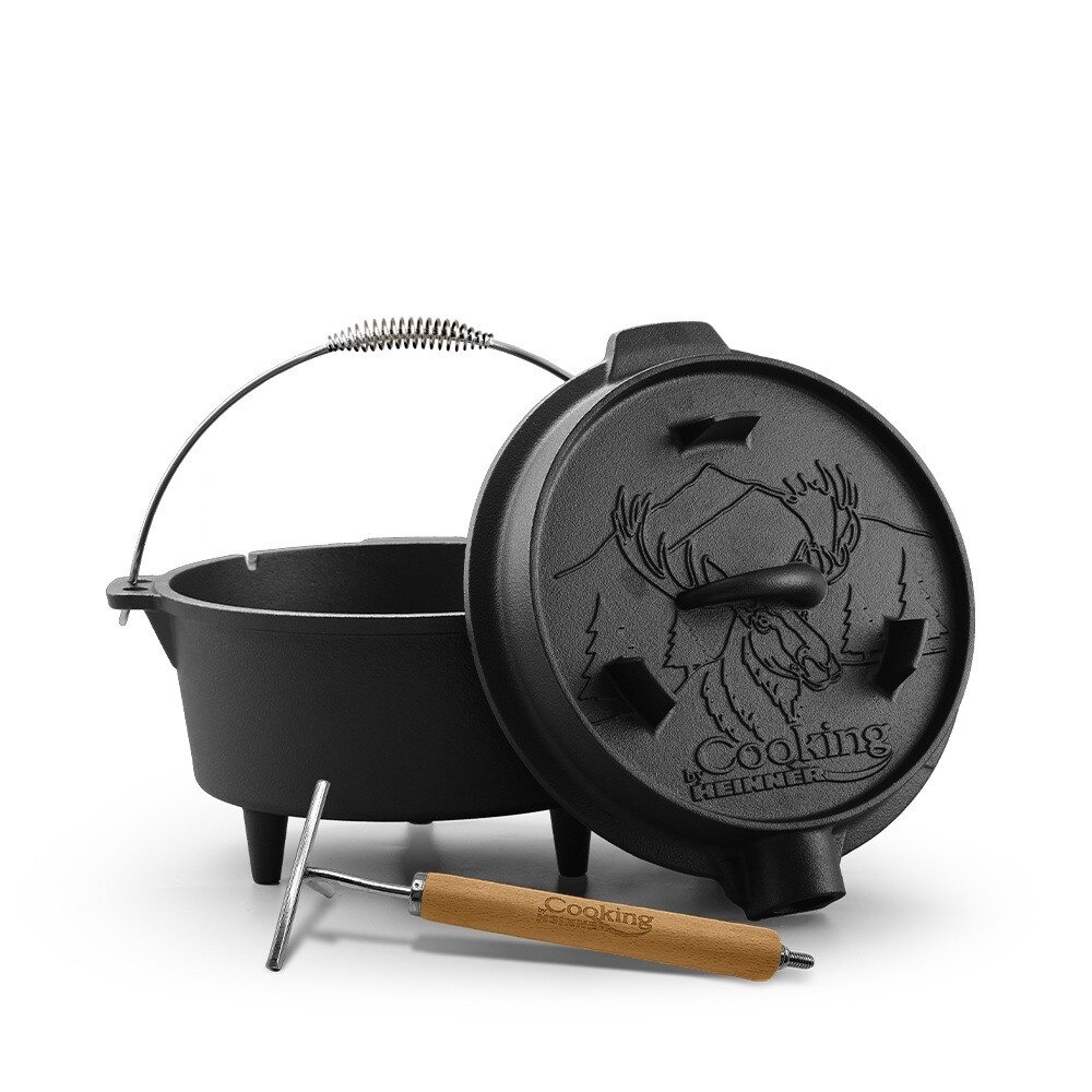 Fotografie Ceaun fonta pura cu capac Cooking by Heinner Nature, 37 x 18 cm, 12 L