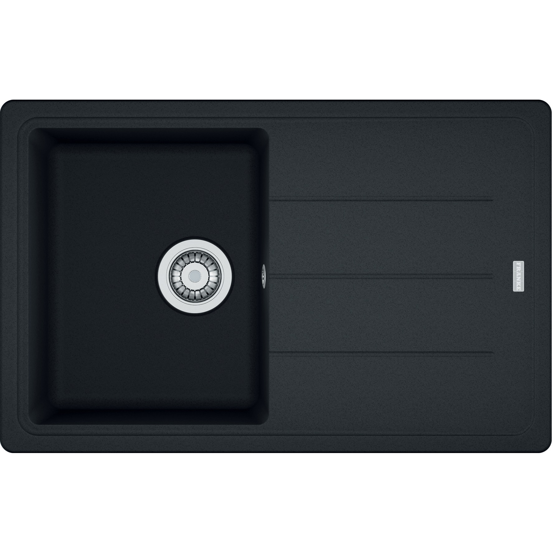 Fotografie Chiuveta bucatarie fragranite Franke BFG 611-78, adancime cuva 200mm, 780x500mm, Negru