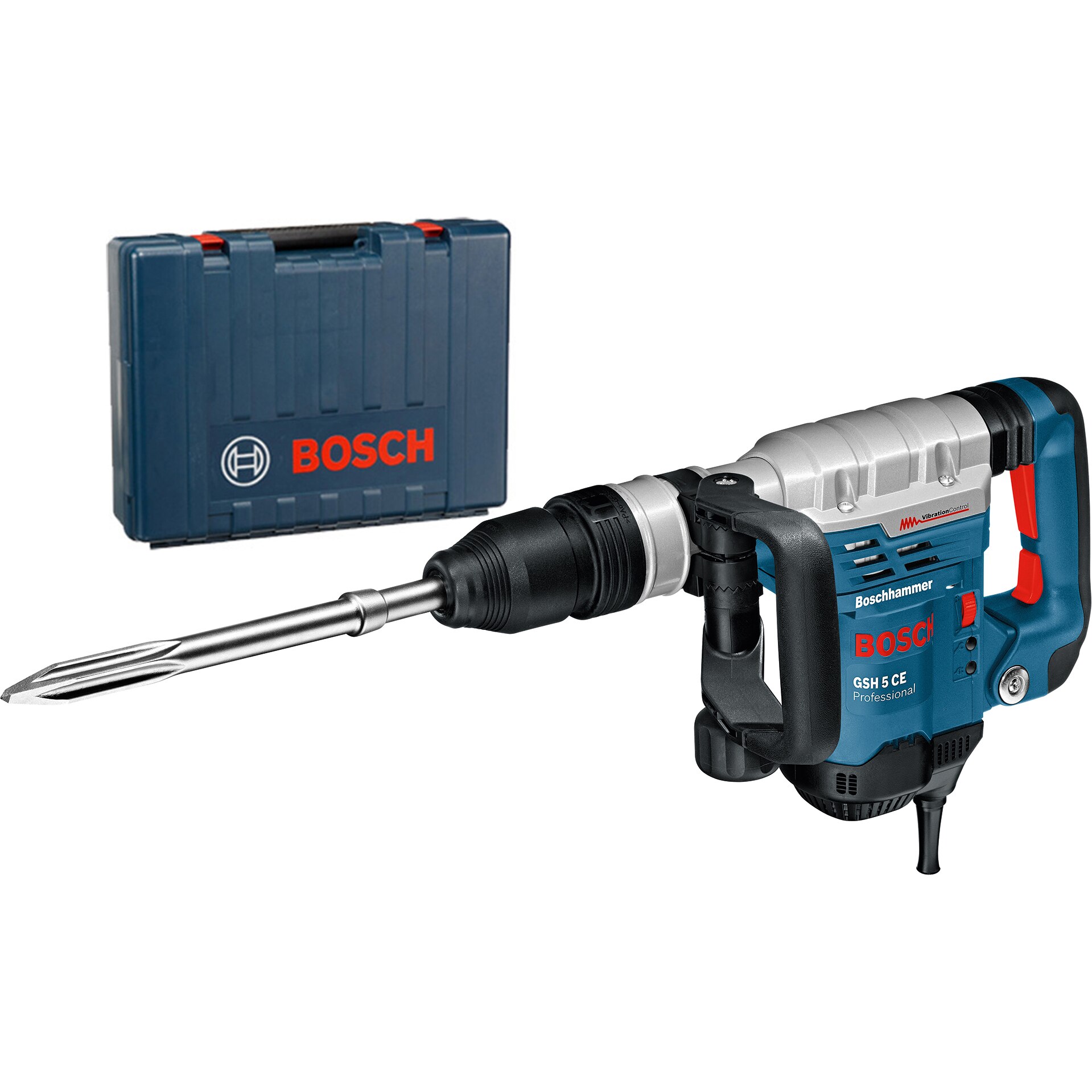 Fotografie Ciocan demolator SDS-max Bosch Professional GSH 5 CE, 1150W, 2900ppm, 8.3 J, Valiza transport