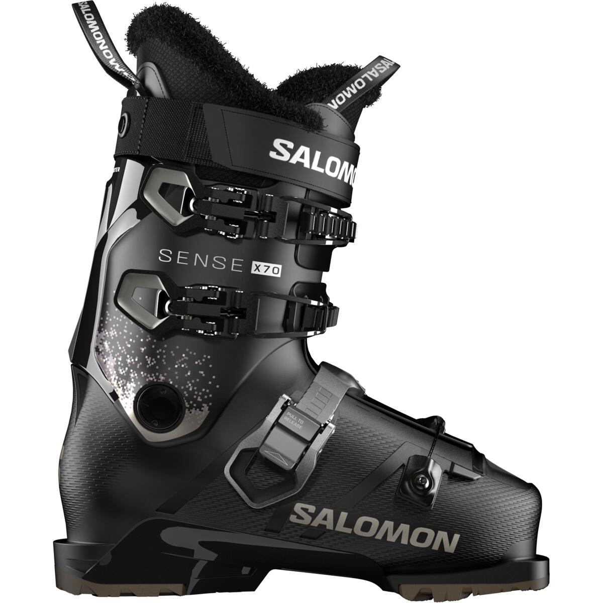 Fotografie Clapari ski femei Salomon Sense X70, marime 25/25.5, negru